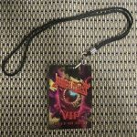 Pop-Art-Judas Priest 2025 Shield of Pain Tour VIP Laminated Pass Badge Lanyard C