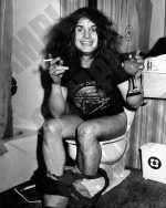 Ozzy Osbourne Black Sabbath Smoking And Drinking On The Toilet