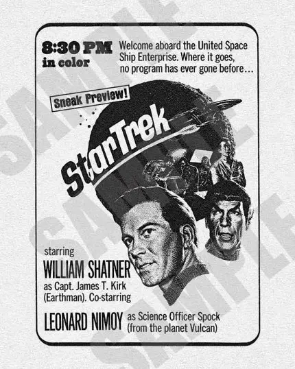 Sept-1966-Star-Trek-TV-Show-1st-Episode-Magazine-Promo-Ad