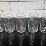 Set-of-6-Vintage-Coca-Cola-Coke-Can-Shaped-Clear-Glass-12-oz-Soda-Drink-Glasses-A-Final